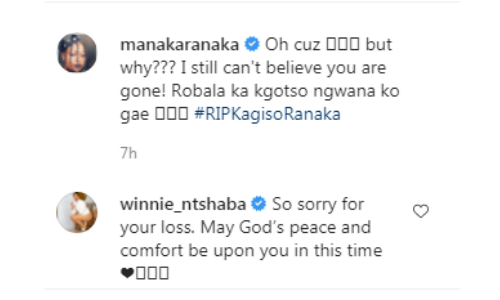 Condolences pour in for Manaka Ranaka and her family.