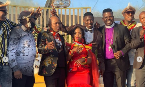 Heartfelt Congratulations pour in for Gomora actor as he marries the mother of his child.